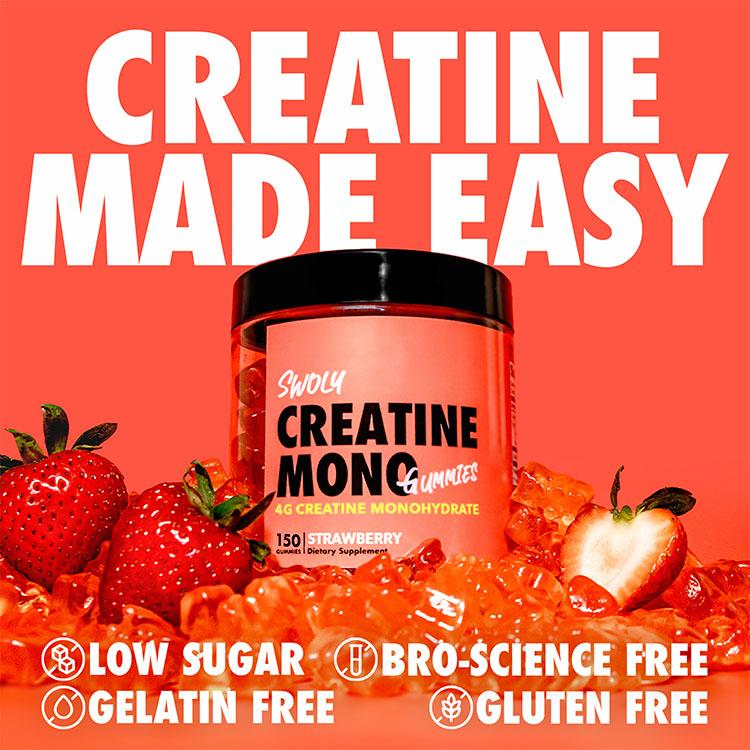 creatine gummy features swoly